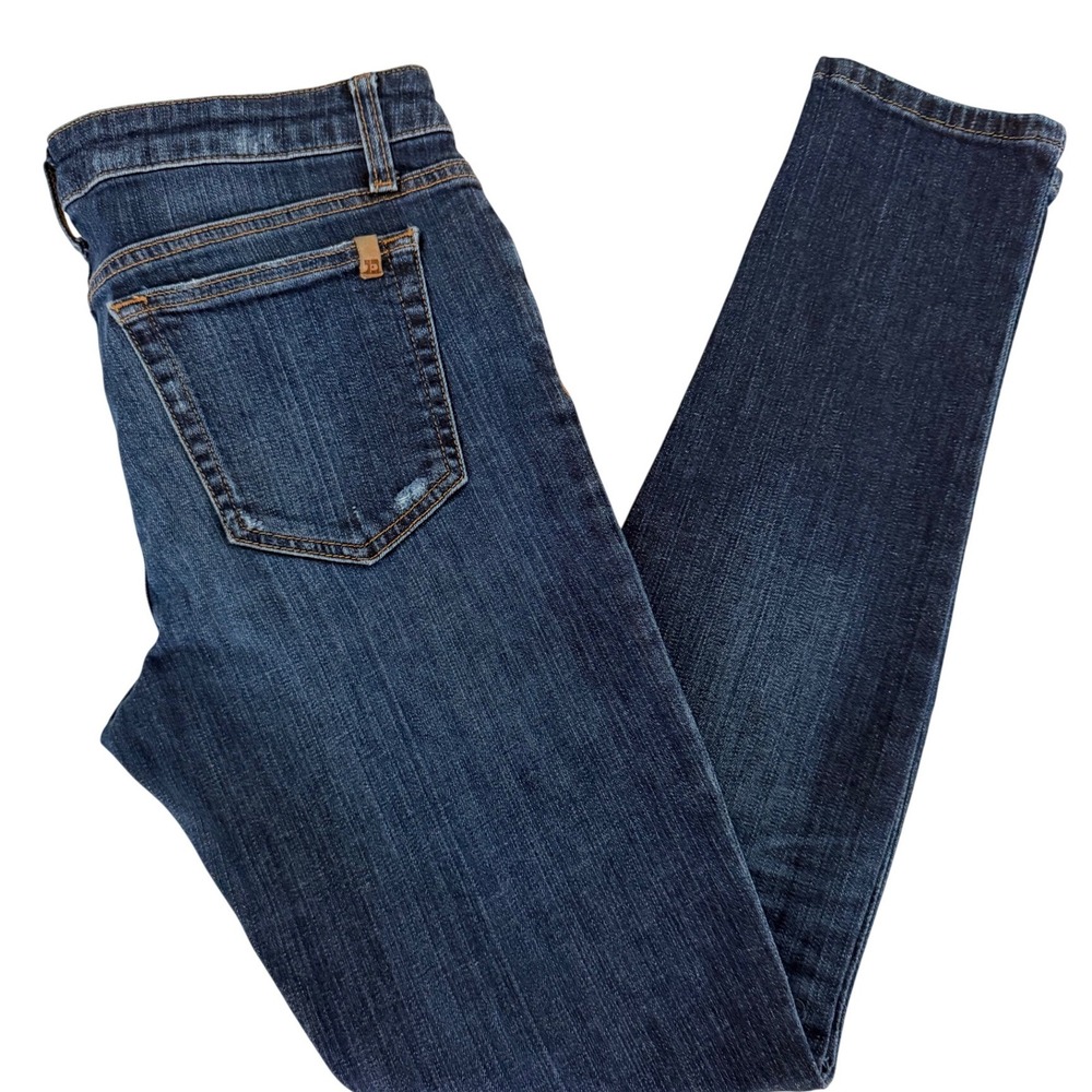 JOES JEANS Womens Skinny Ankle Jeans Dark Wash Distressed Sz 30
